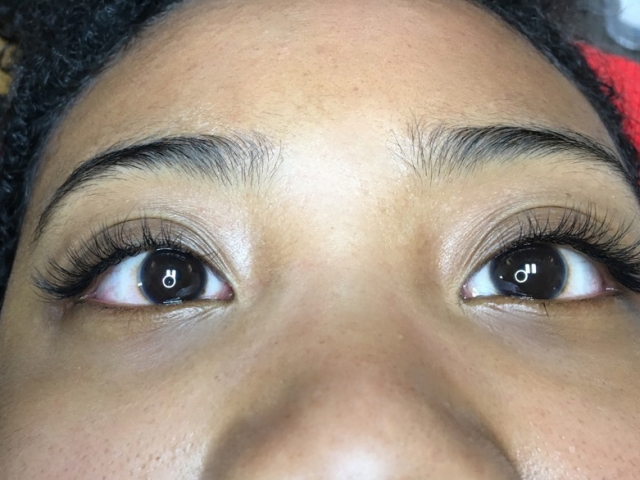 Classic eyelashextensions. Front prospective